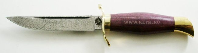 Нож Финка НКВД (сталь CPM-S90V, амарант, латунь)
