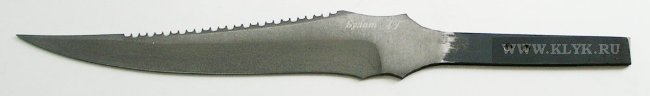 Клинок Рыбак-2 с рыбочисткой (тигельная булатная сталь)