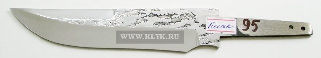Клинок Клык (сталь 95х18, ковка, травление)